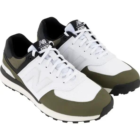 New Balance 574 Greens VS, Chaussures de golf pour homme, vert olive