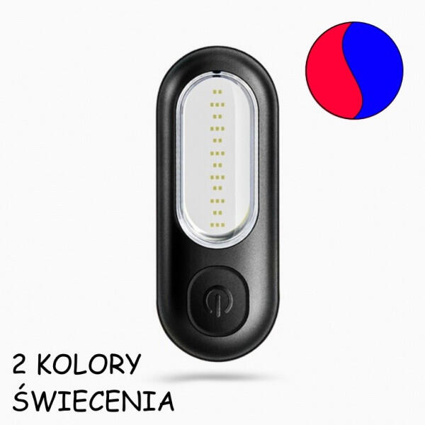 Lampka rowerowa tylna Rockbros PT6005B LED IP44 USB kogut  na sztycę 2/6