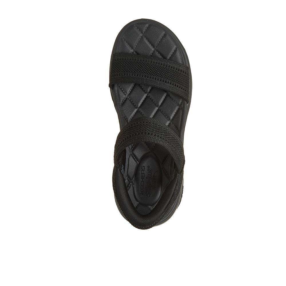 Sandálias Skechers Mulher Go Walk Arch Fit 2.0 em Preto 3/4