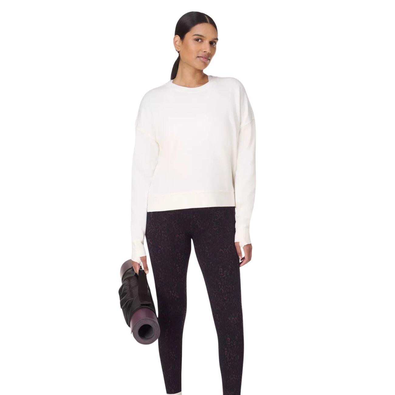 SWEATY BETTY Sweaty Betty After Class Crop Sweatshirt  LILY WIT S 3/7