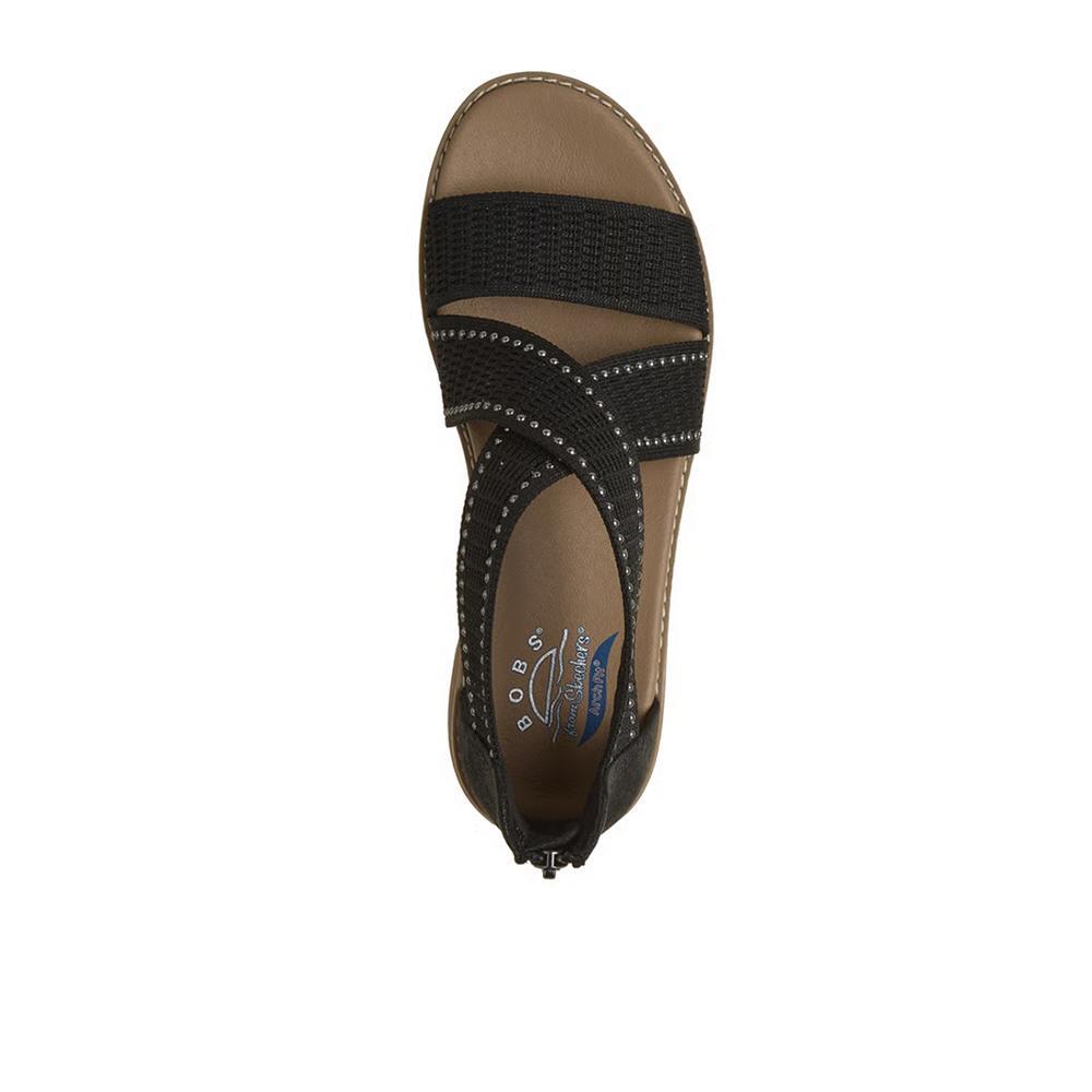 Sandalias Skechers Mujer Arch Fit Oasis Negro 3/4