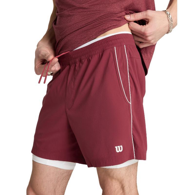 Wilson Tennis Shorts Volley 6 Vermelho Escuro 2/5