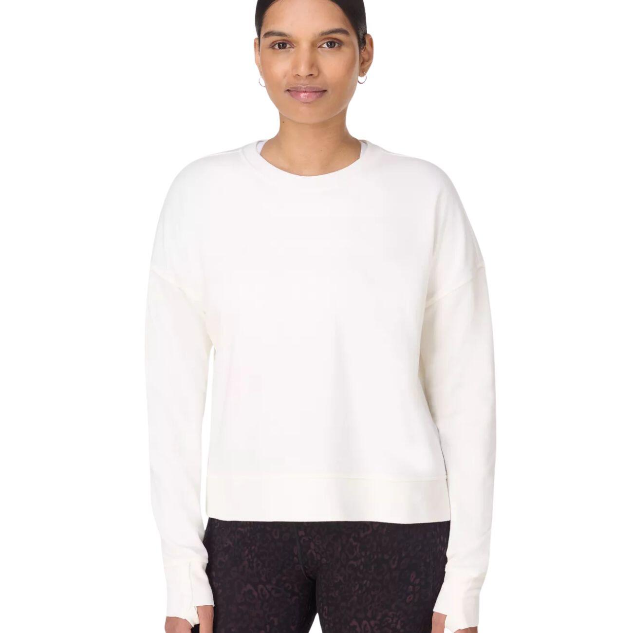 SWEATY BETTY Sweaty Betty After Class Crop Sweatshirt  LILY WIT S 5/7