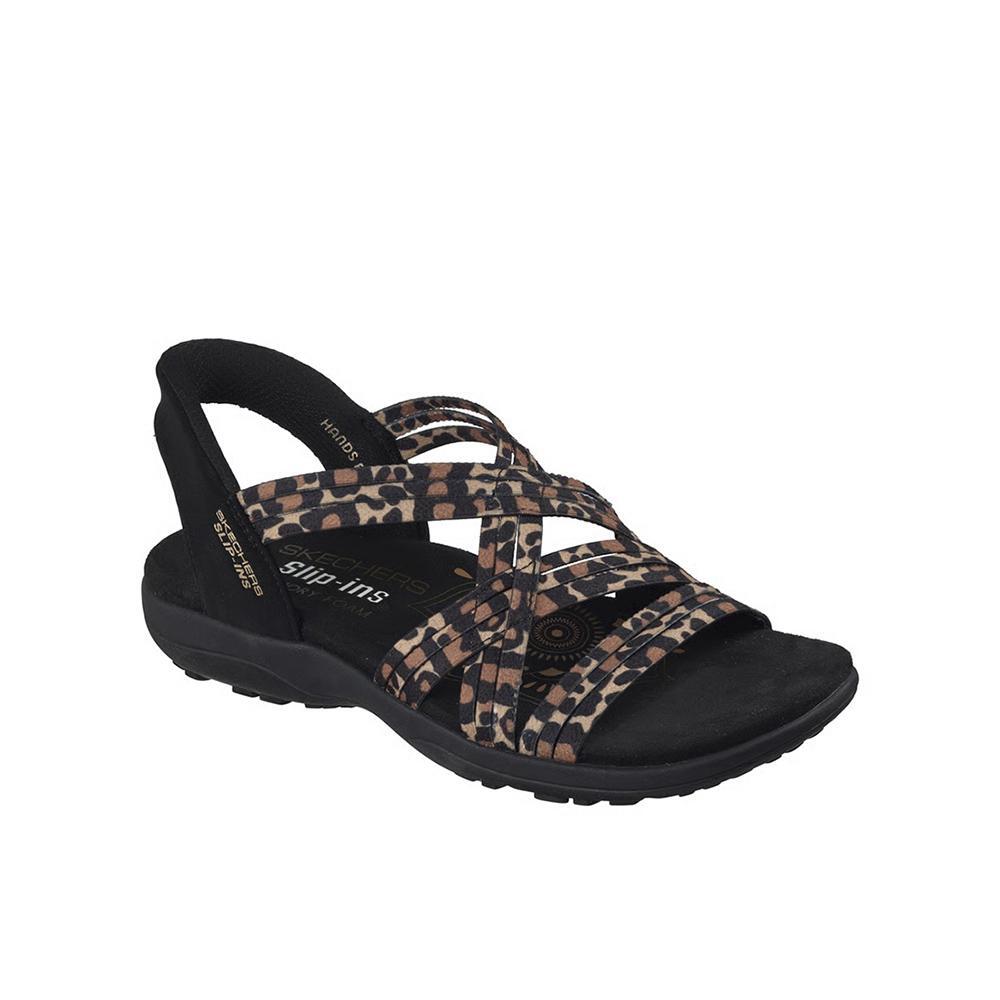 Sandalias Skechers Mujer Reggae Slim Simply Stretchy Leopardo 2/4