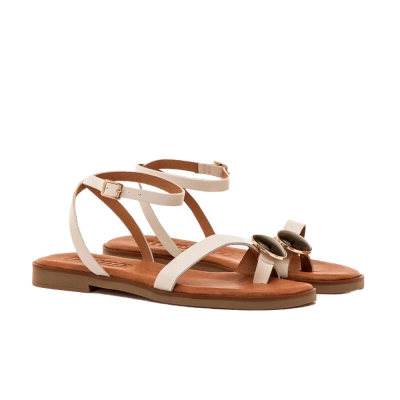 Sandalias Planas Mujer Mustang  Beige 3/3