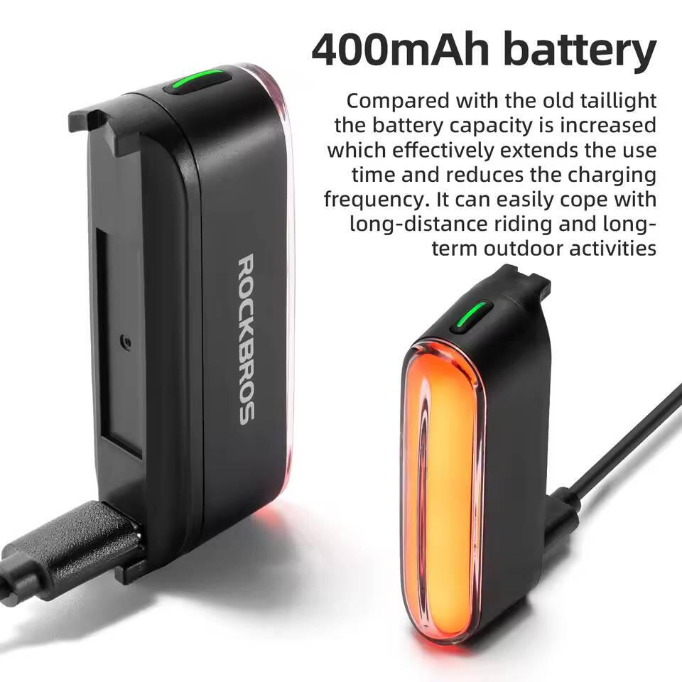 Lampka tylna, magnetyczna IPX6 czujnik hamowania 400mAh 36h ROCKBROS 24120009001 3/7