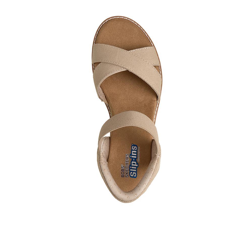 Sandalias Skechers Mujer Desert Kiss Golden Lily Natural 3/4