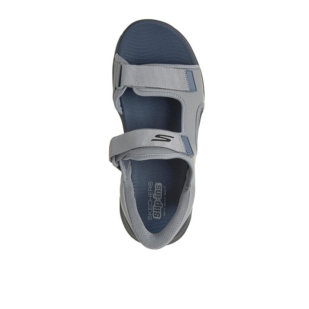 Sandalias Skechers Hombre Go Walk 8 Gris 3/4