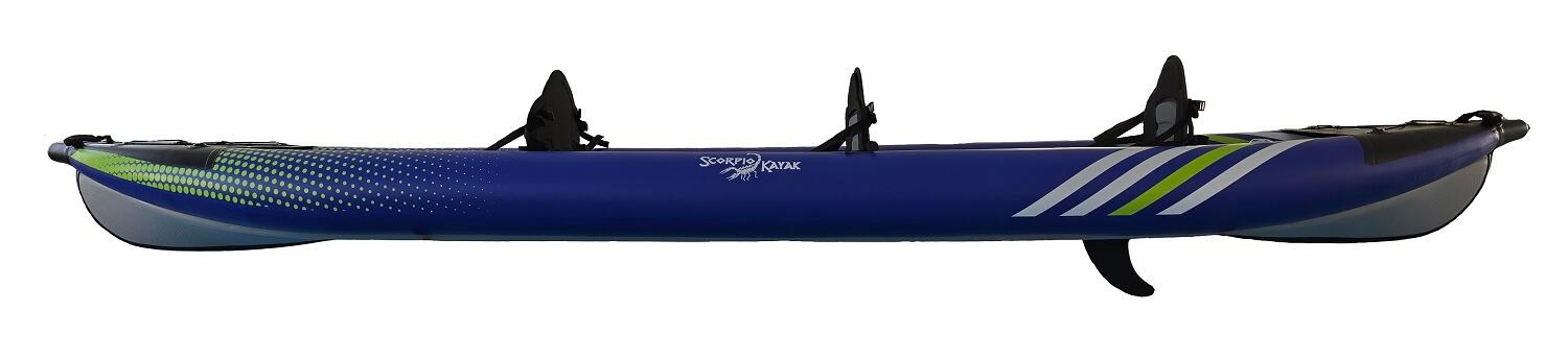 Kajak trzyoosobowy pompowany do pływania Scorpio kayak Hybrid New III zestaw 4/4
