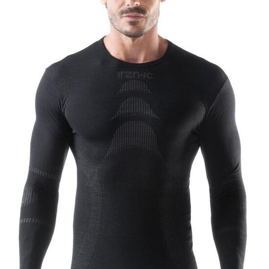 T‑shirt running thermique manches longues homme Merino 40 chaud & respirant