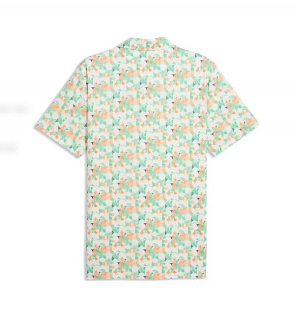 Polo de golf homme Puma Mattr Deco, vert et orange 2/2