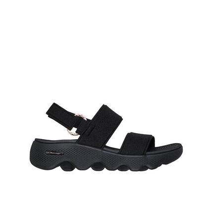 Sandalias Skechers Mujer Go Walk Massage Fit Negro