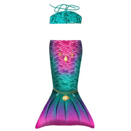 Set Sirène Enfant STAR (queue + haut de bikini) TAILLE XS 6+