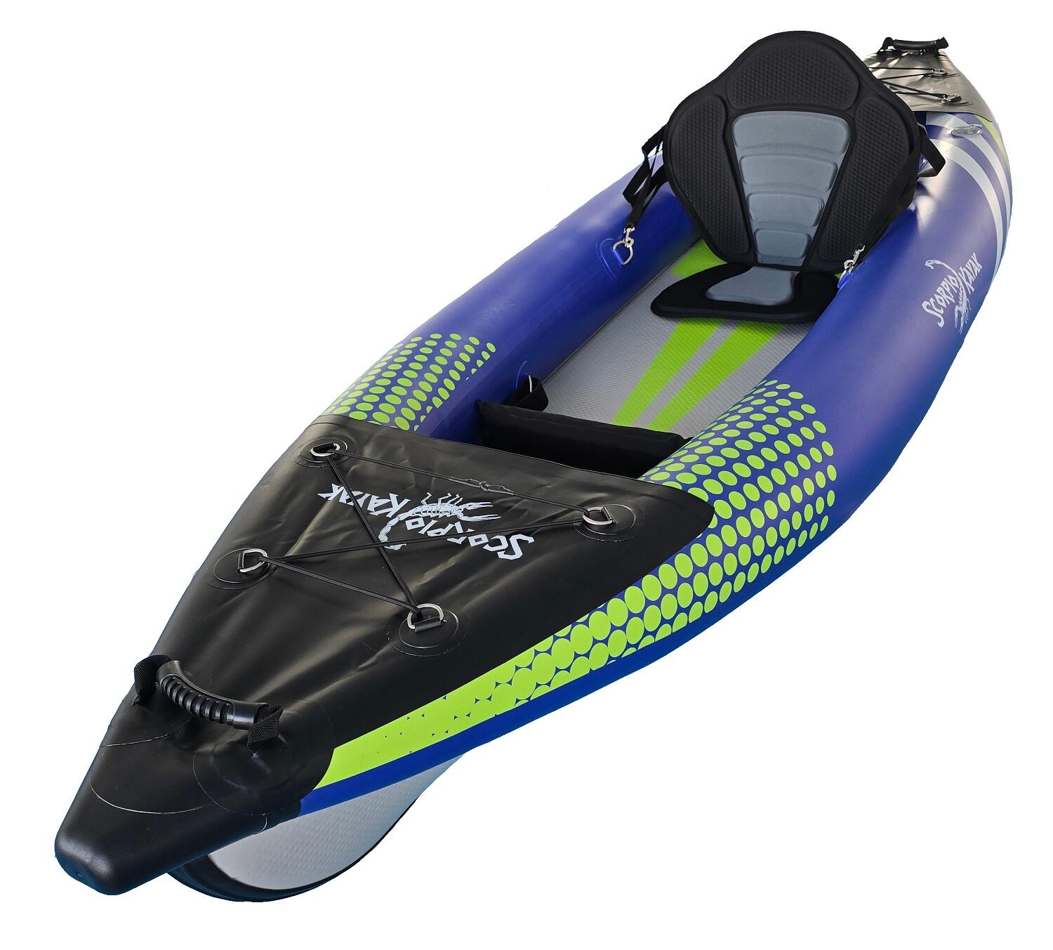 Kajak jednoosobowy pompowany do pływania Scorpio kayak Hybrid New I zestaw 3/7