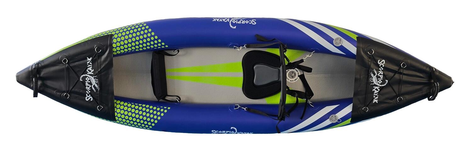 Kajak jednoosobowy pompowany do pływania Scorpio kayak Hybrid New I zestaw 5/7