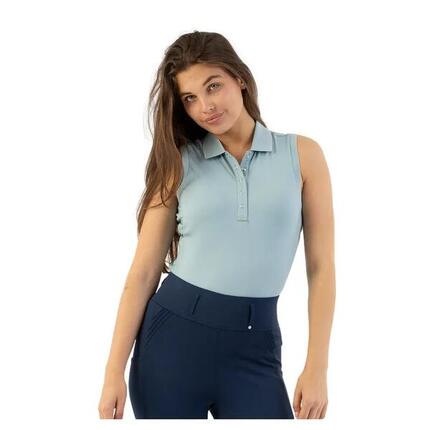 Ärmelloses Reit-Poloshirt, Damen BR Equitation Kiki