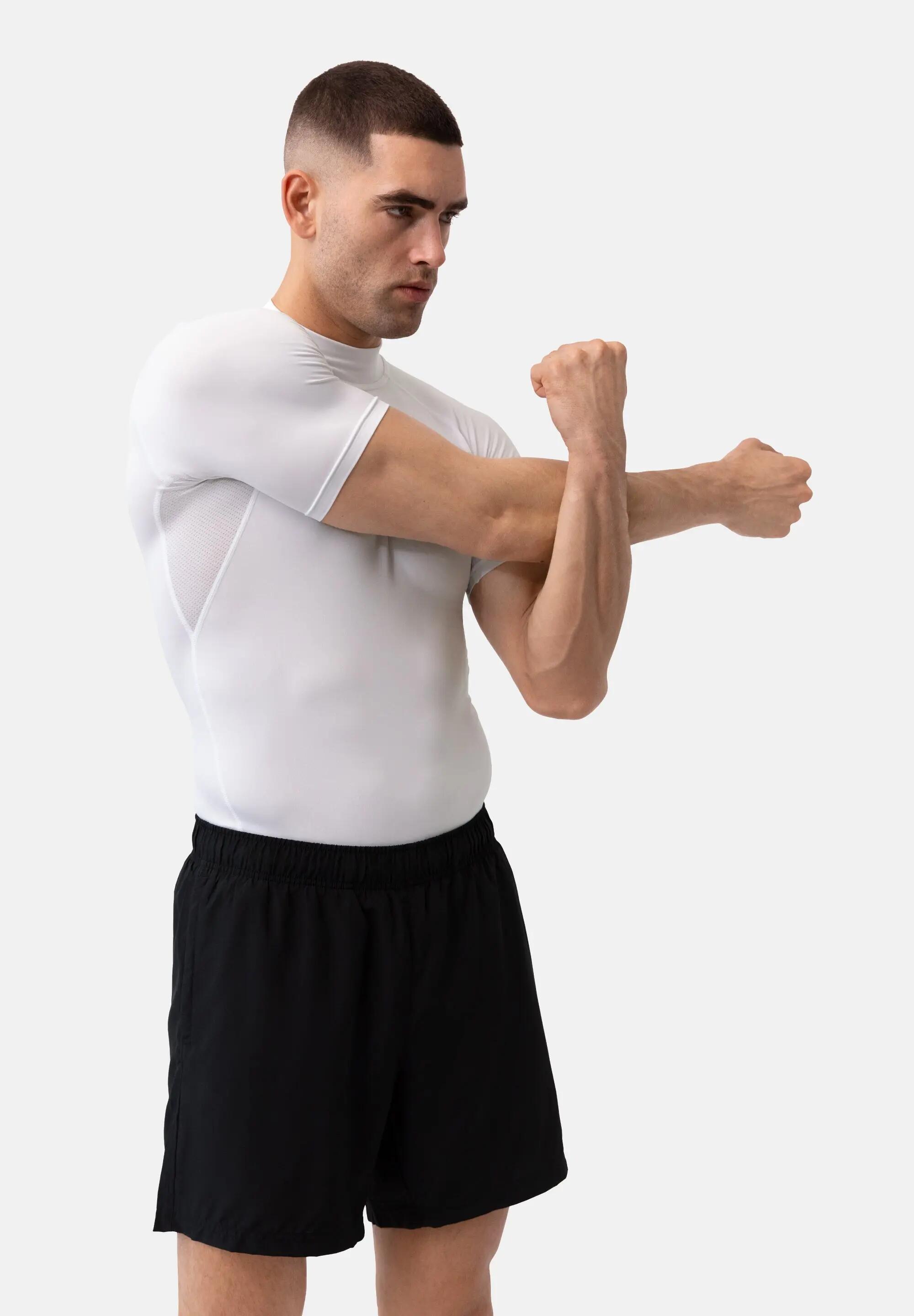 Camiseta compresiva manga hombre entrenamiento y running 2-pack 5/6