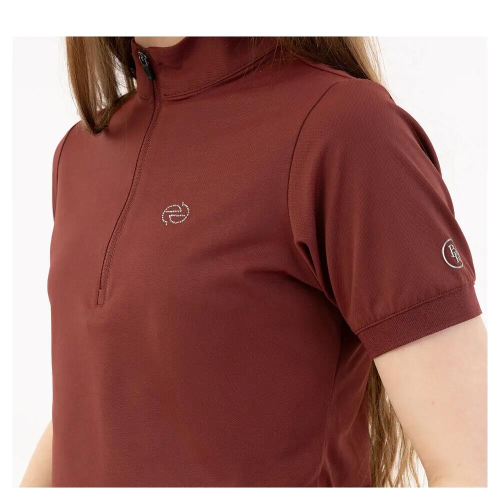 Polo d'équitation demi-zip fille BR Equitation Eevolv Kady 3/3