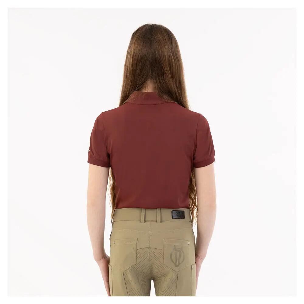 Polo d'équitation demi-zip fille BR Equitation Eevolv Kady 2/3