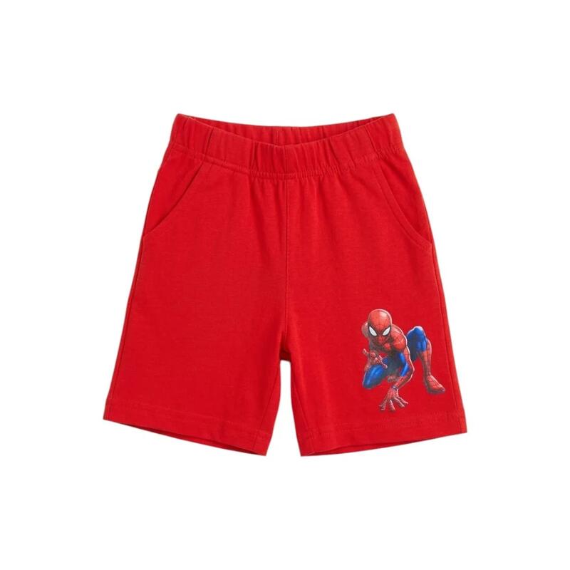Set 2 piese pentru copii, mânecă scurtă, 100% bumbac, multicolor, Spiderman