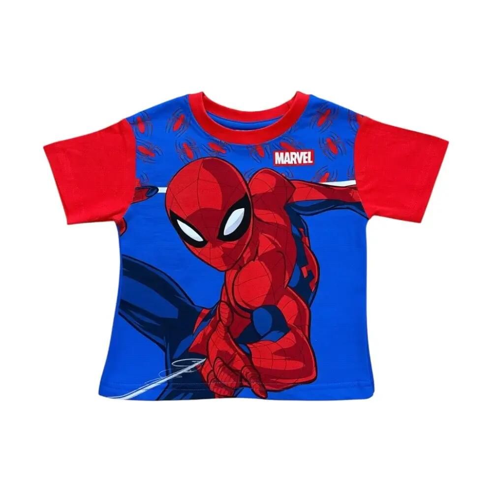 Set 2 piese pentru copii, mânecă scurtă, 100% bumbac, multicolor, Spiderman 2/3