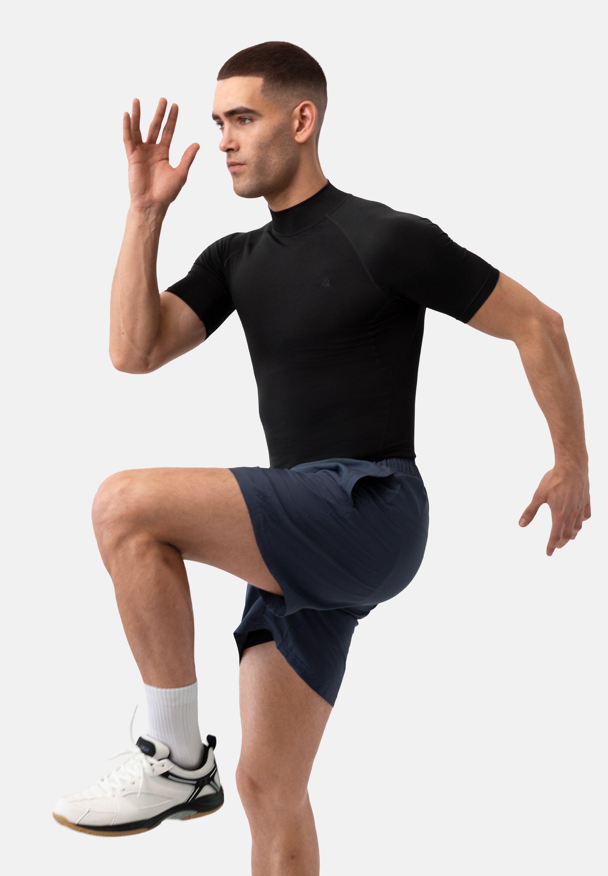 Camisola compressão manga  homem treino e corrida 2-pack 5/6
