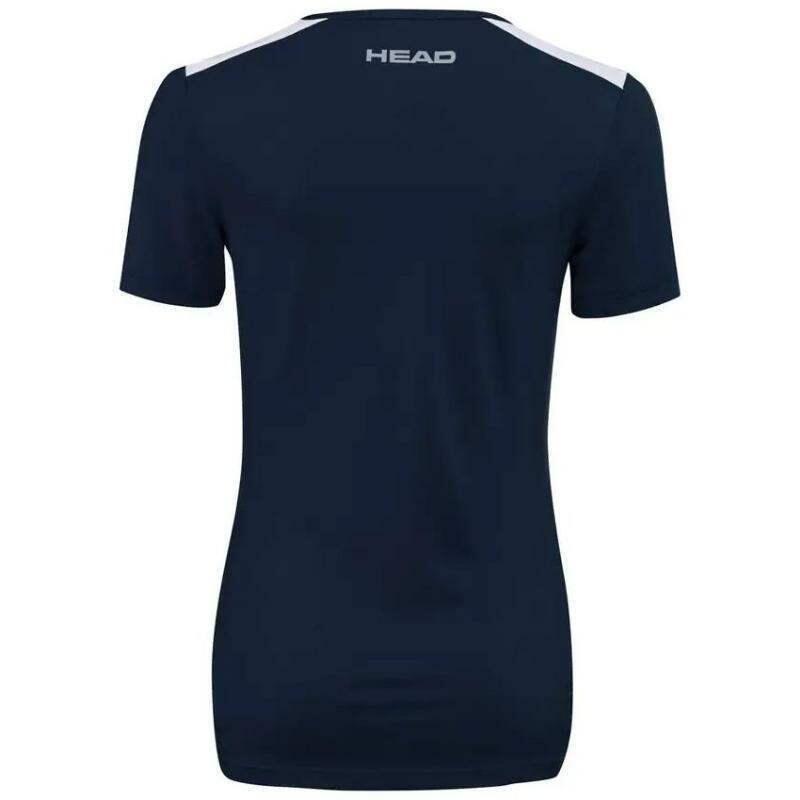 Camiseta Head Club 22 Tech Azul Marino Mujer 2/5