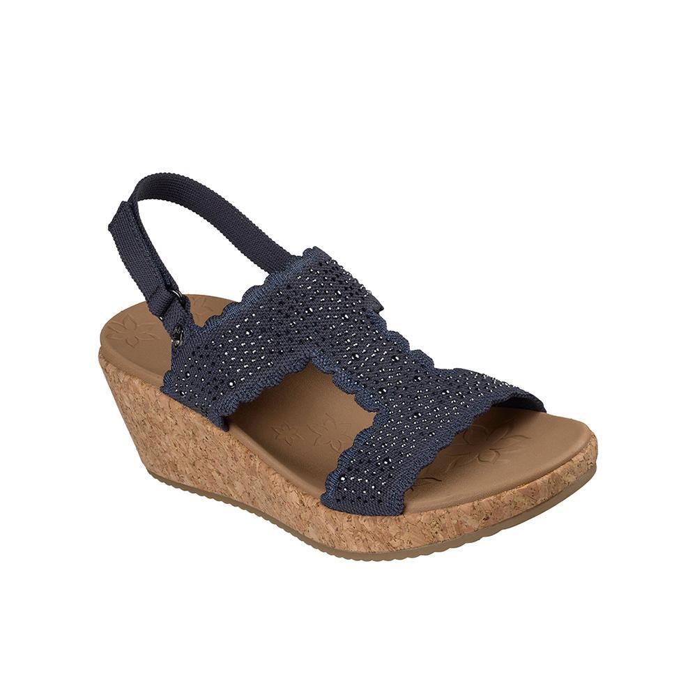 Sandalias Skechers Mujer Arch Fit Beverlee 2.0 Azul Marino 2/4