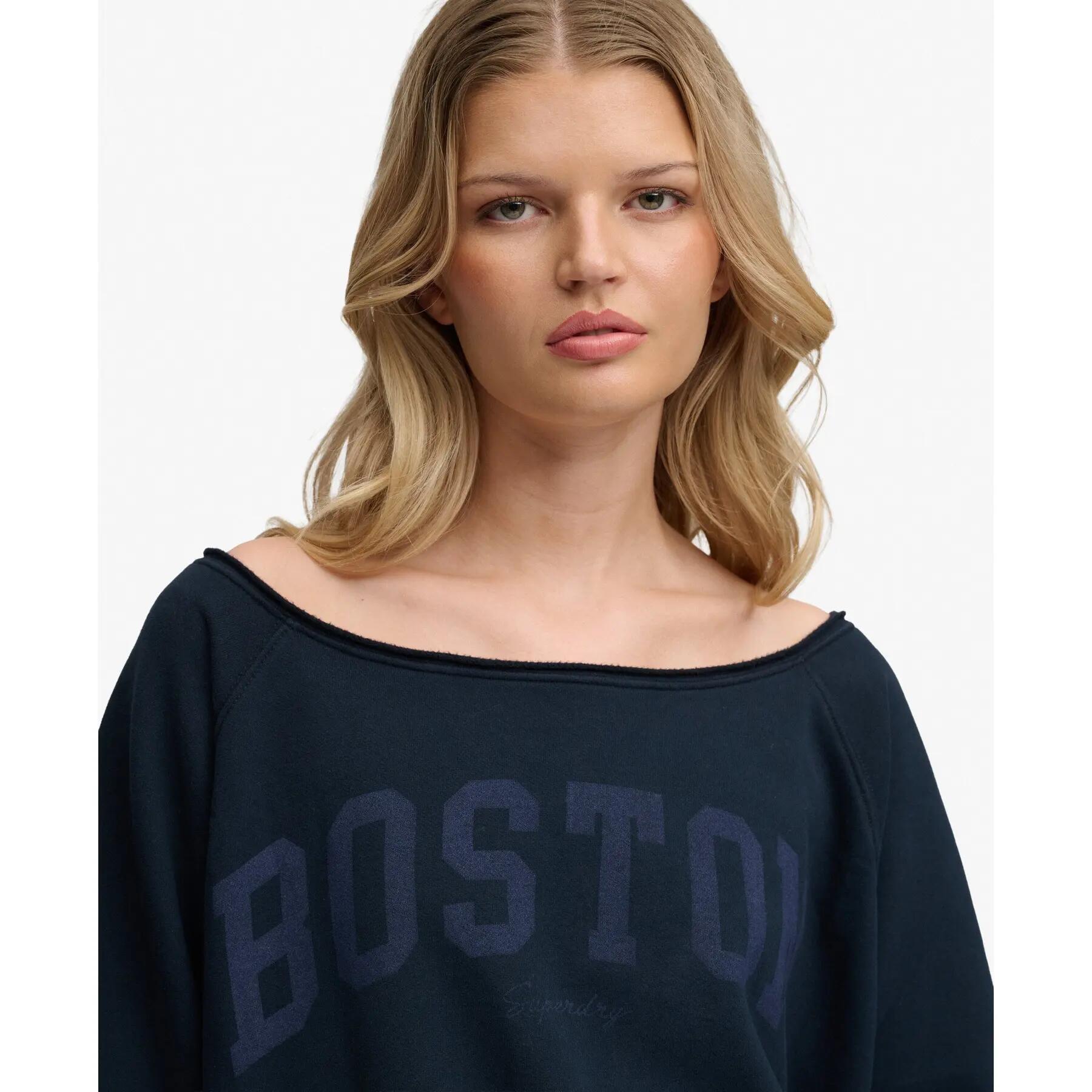 Sweatshirt Damen Superdry Bardot Athletic Essentials 4/6