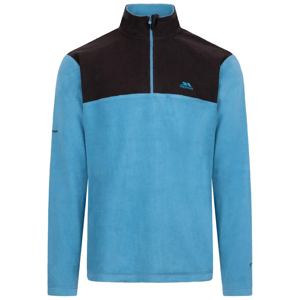 Men's 1/2 Zip Neck With Contrast Panels Fleece - Curtiston