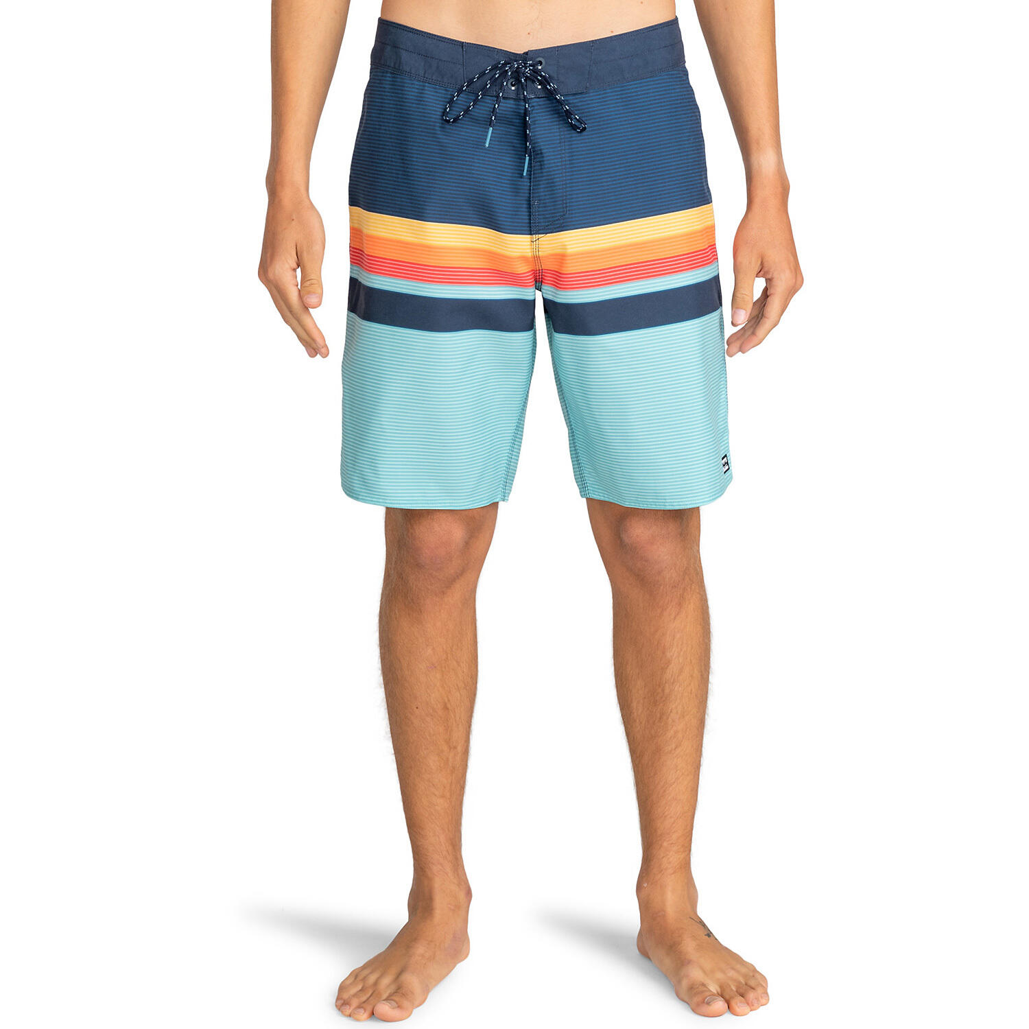 Herren Badeshort M ALL DAY HTR STRIPES OG 3/3