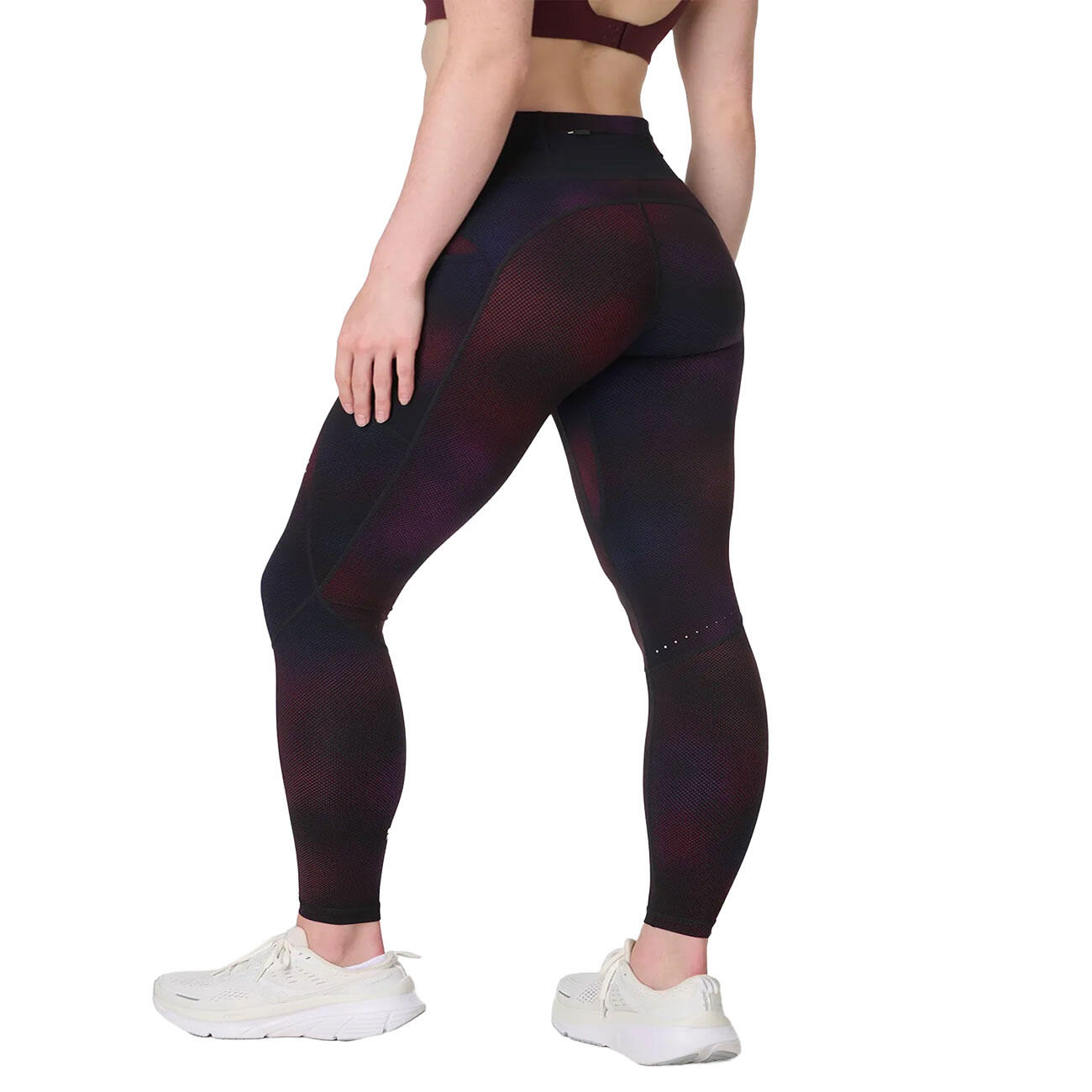 SWEATY BETTY Runner's High Leggings  RODE PIXEL FADE PRINT M 4/7