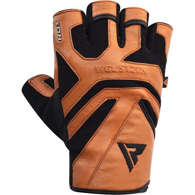 FITNESS-HANDSCHUH AUS LEDER S12 TAN – 2XL 3/3