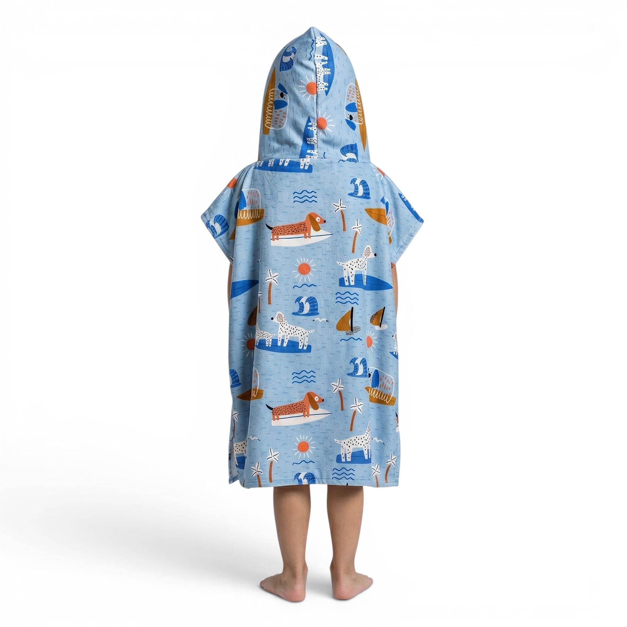 Kinder Surfen Handtuch-Poncho Mikrofaser Surf Pups 2/6
