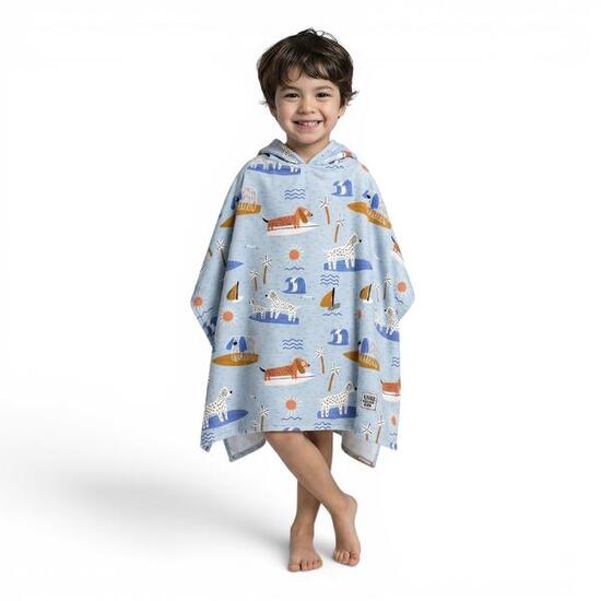 Poncho de serviette Surf Enfants Microfibre Surf Pups