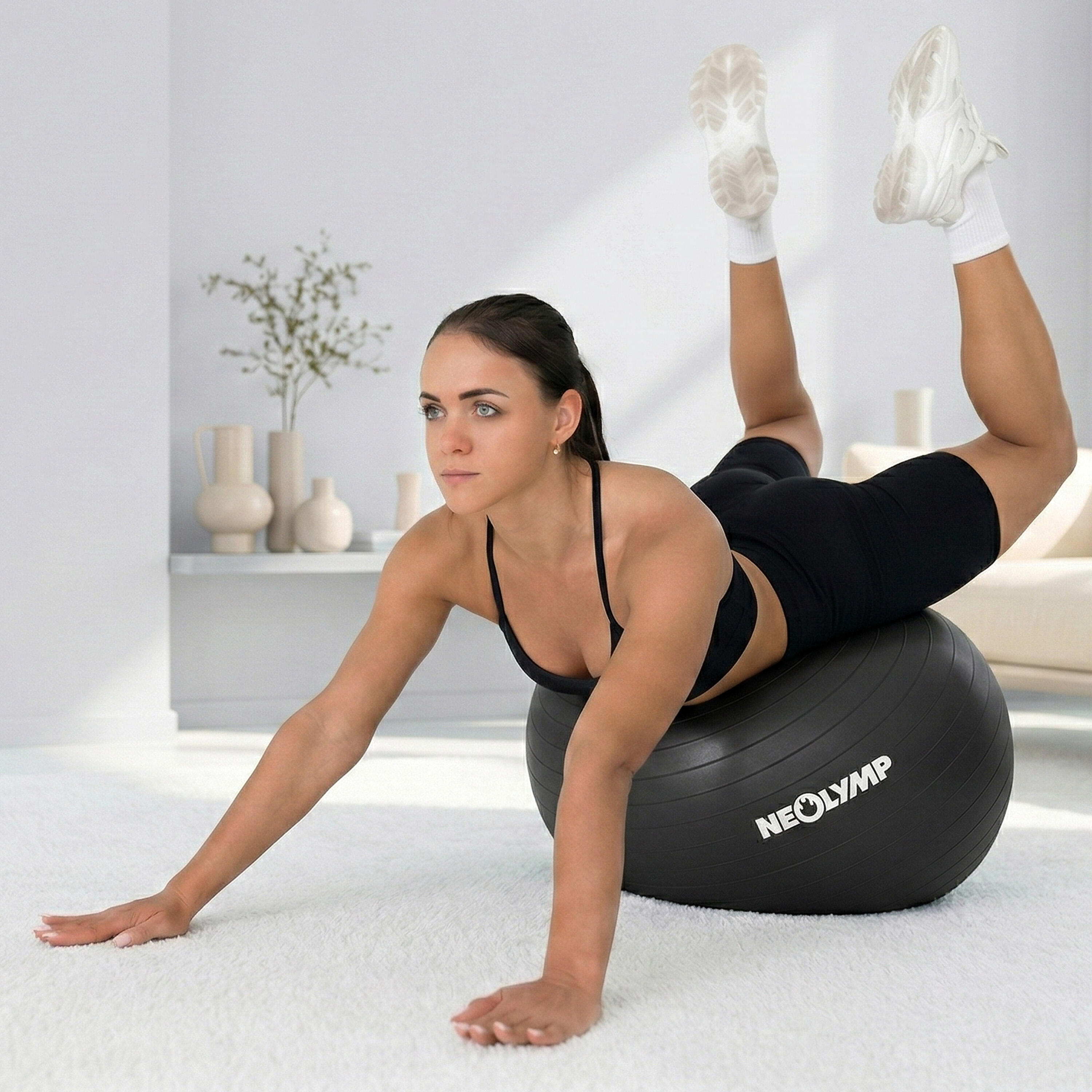 Gymnastikball ergonomisch Anti-Burst 300 kg Sitzball Homeoffice S 4/6