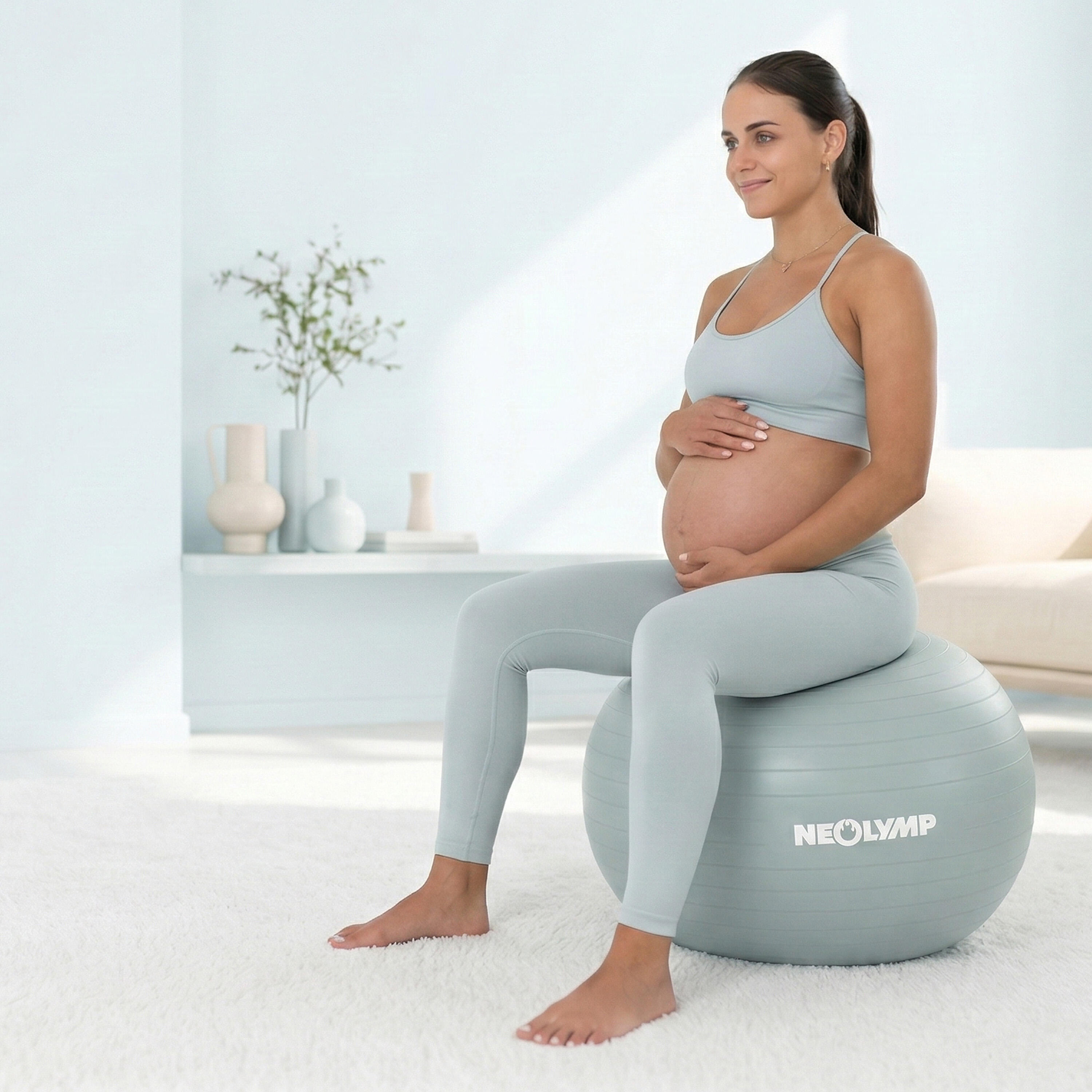 Gymnastikball Sitzball Büro ergonomisch – Anti-Burst bis 300 kg Erwachsene. L 5/6