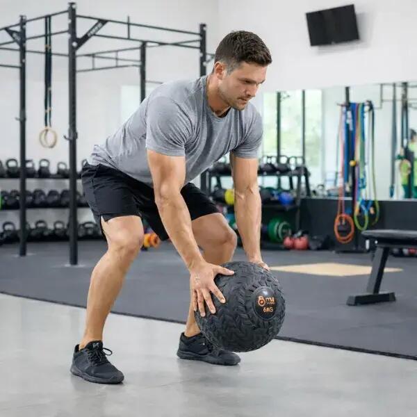 ITM Fitness Slam Ball 6kg - Zero-Bounce Heavy-Duty Training Ball 2/5