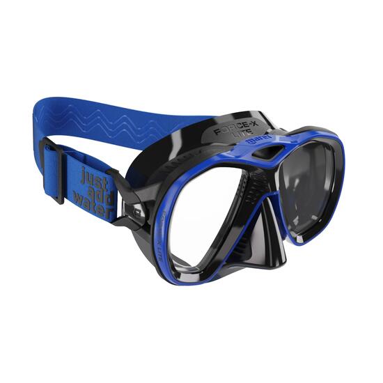 Masque Plongée Force-X Lite Deux Vitres Jupe Monosilicone Sangle Textile