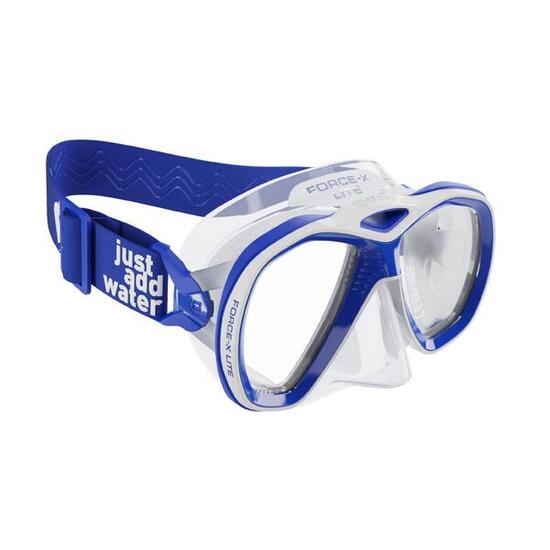 Masque Plongée Force-X Lite Deux Vitres Jupe Monosilicone Sangle Textile