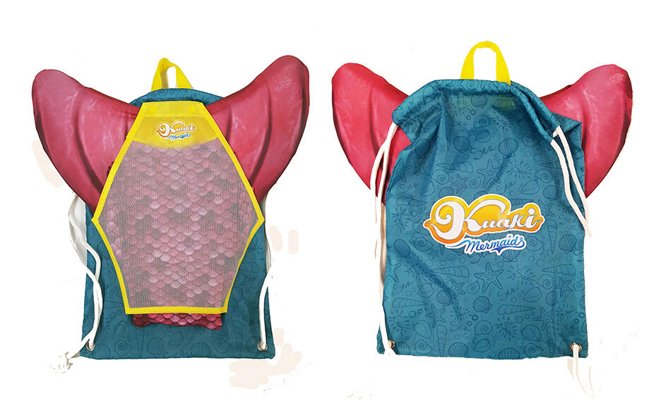 Sac à dos pour queue de sirène et autres accessoires de  piscine 3/4
