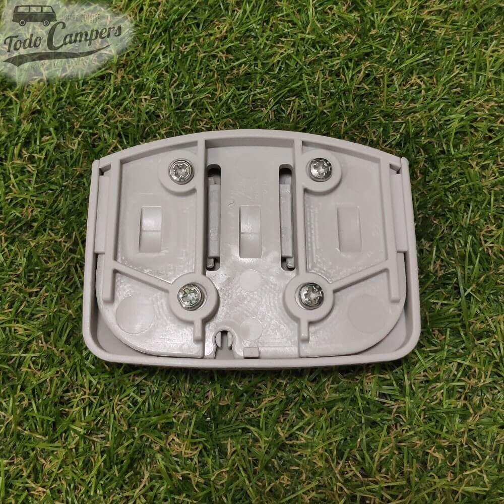Perchero de 3 ganchos desplegables Froli de color gris claro 6/7