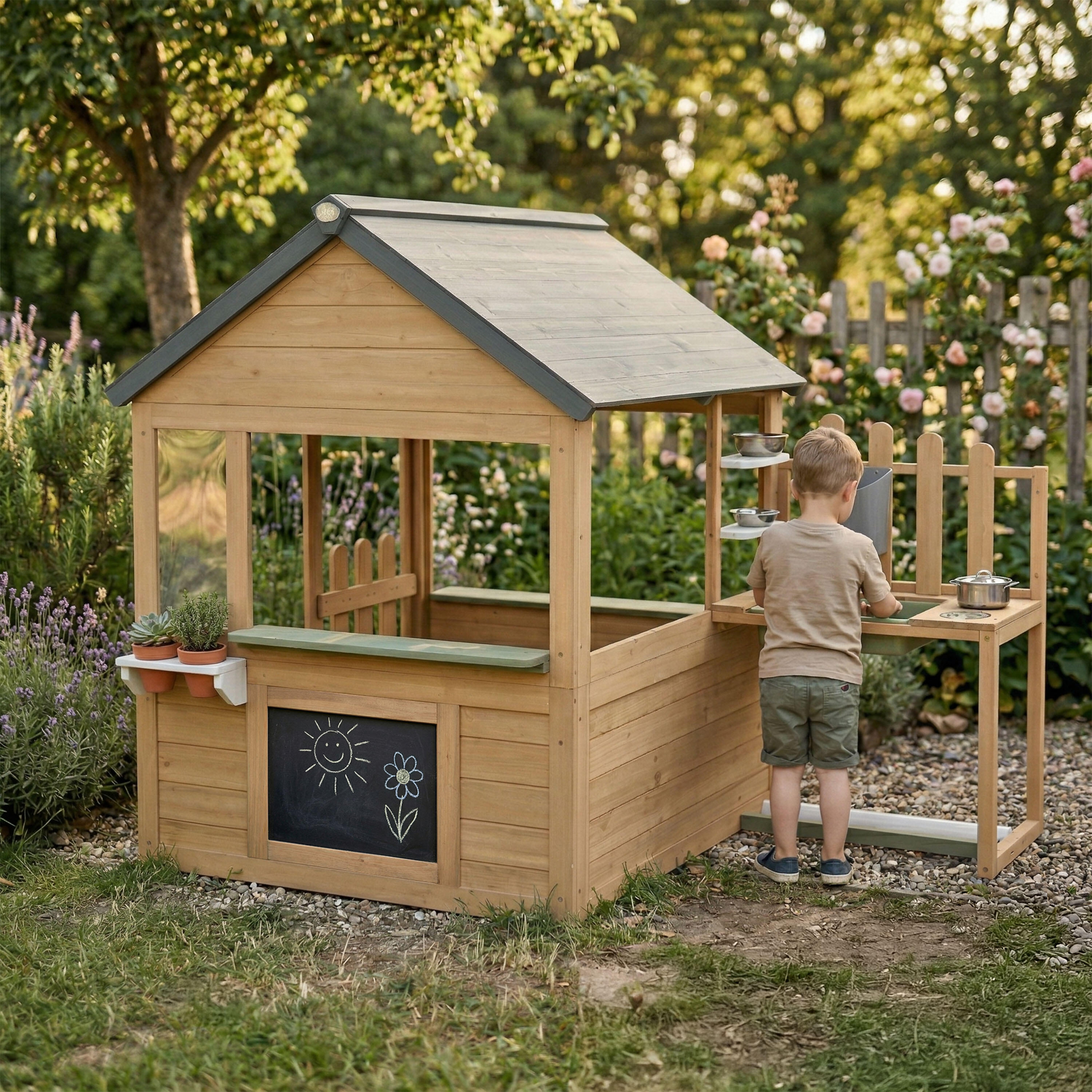 Speelhuis – AXI Lizz – Hout – Bruin/Antraciet 4/7