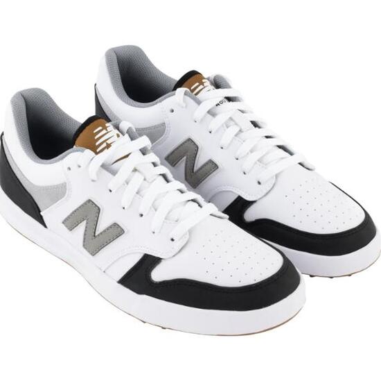 New Balance 480 SL, Zapatos de Golf para Hombre, Blanco/Negro