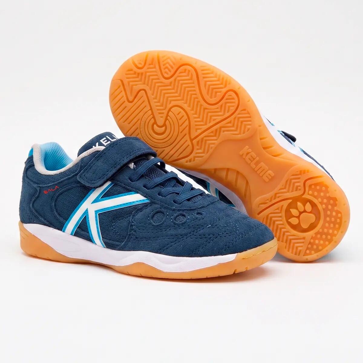 Kelme Zapatillas De Niño Indoor Copa Elastic Azul Unisex 2/4