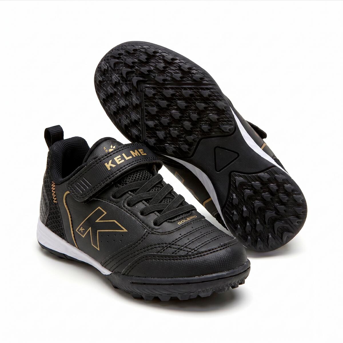 Kelme Zapatillas De Niño Goleiro Turf Elastic Negro Unisex 2/4
