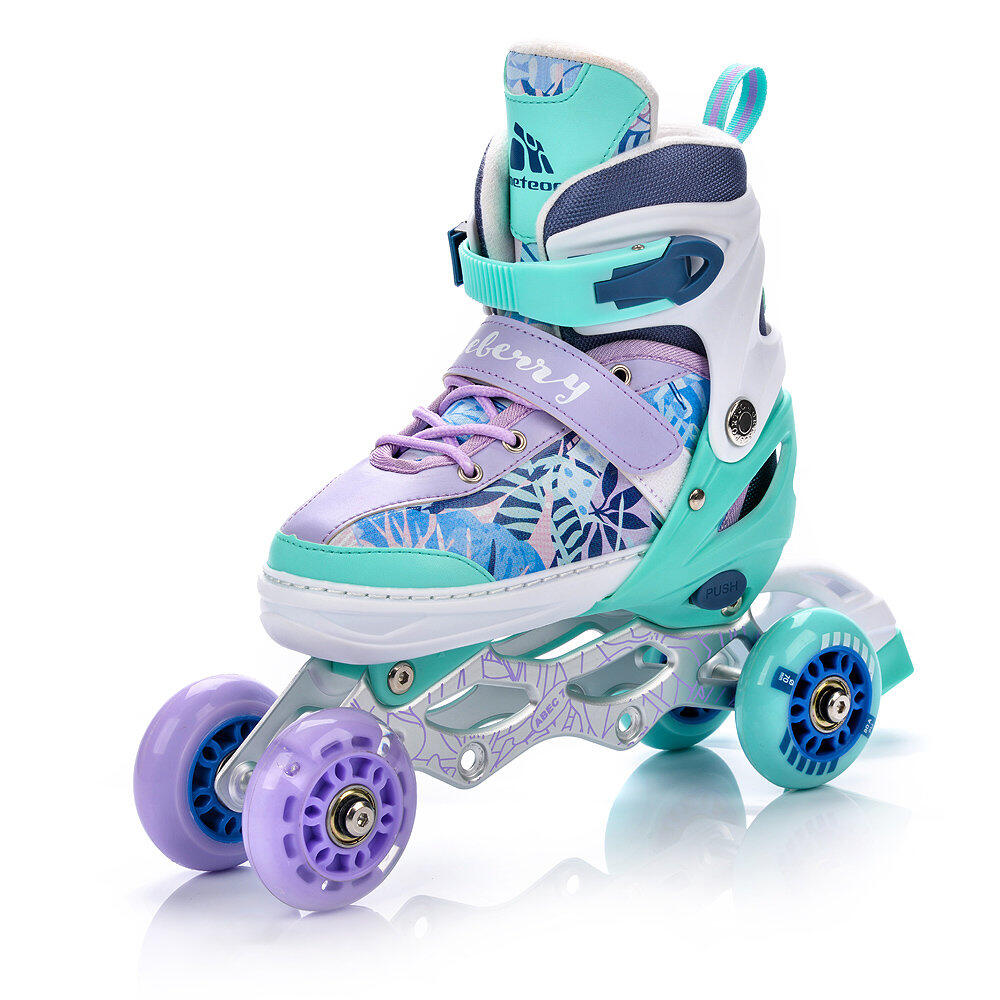 Rolki Regulowane Meteor 4w1 Blueberry LED 2/7