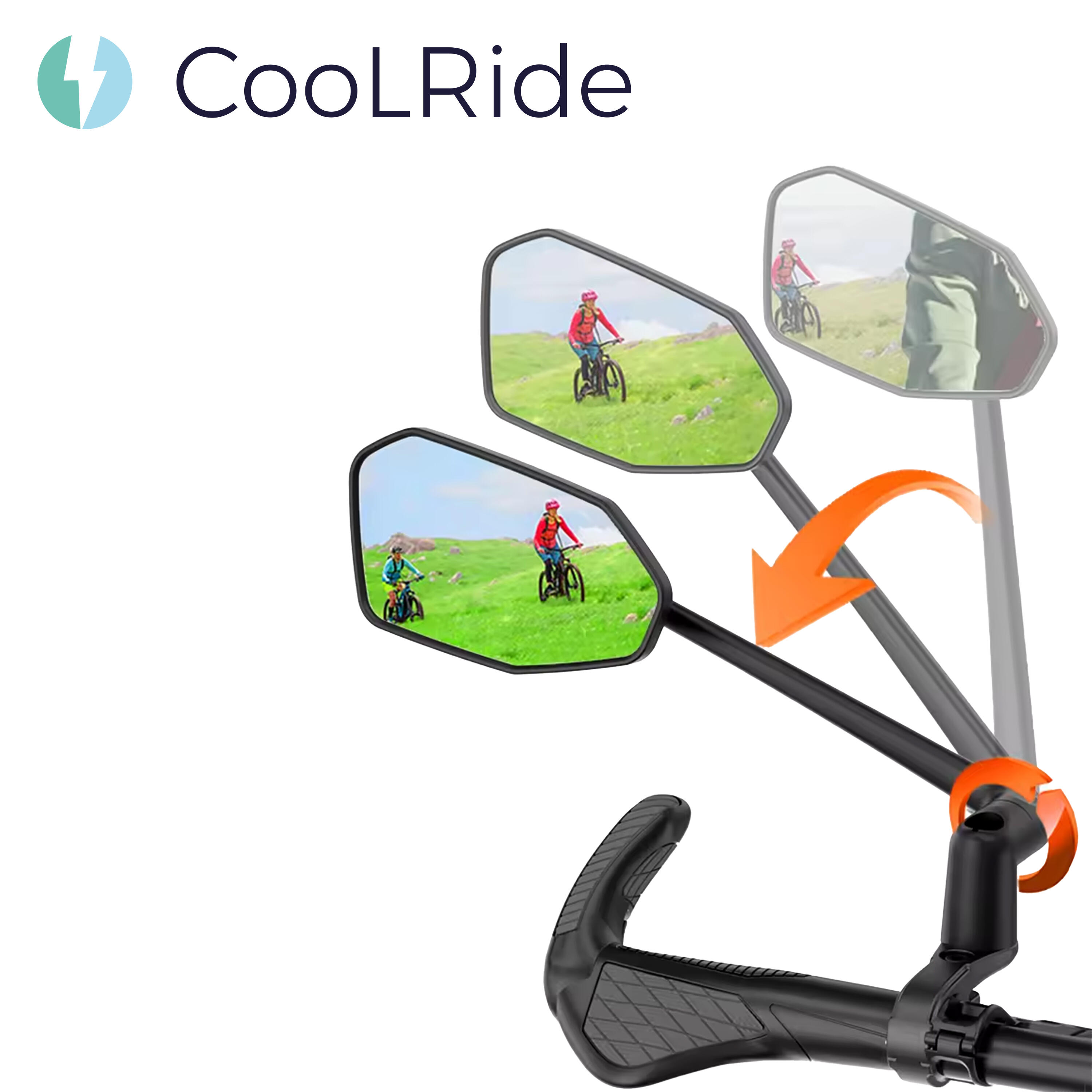 Rétroviseur Vélo XXL – Rotatif & Réglable – Compatible Vélos Électriques 3/7