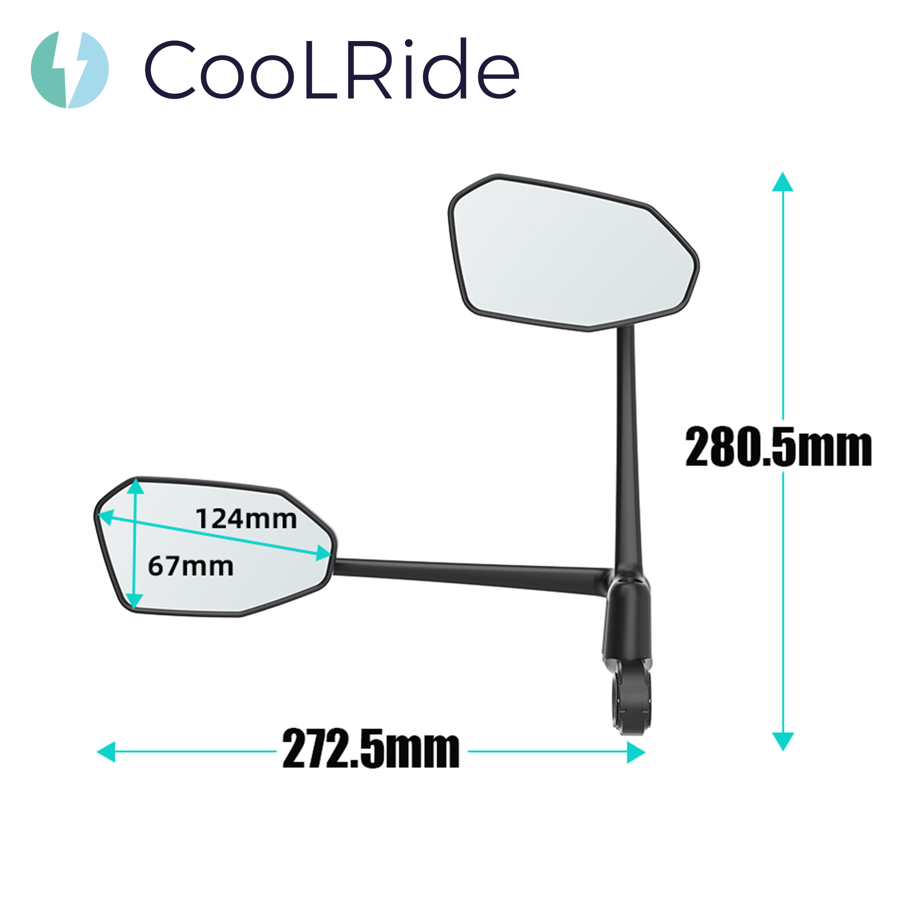 Rétroviseur Vélo XXL – Rotatif & Réglable – Compatible Vélos Électriques 7/7