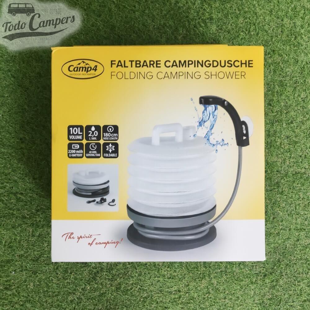 Ducha eléctrica plegable de 10 litros con carga USB 2/7
